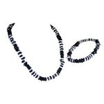 Load image into Gallery viewer, Black Coconut and Puka Chip Shells Necklace &amp; Anklet Set
