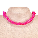 Load image into Gallery viewer, Fuchsia Puka Chip Shell Beads Necklace and Anklet Set
