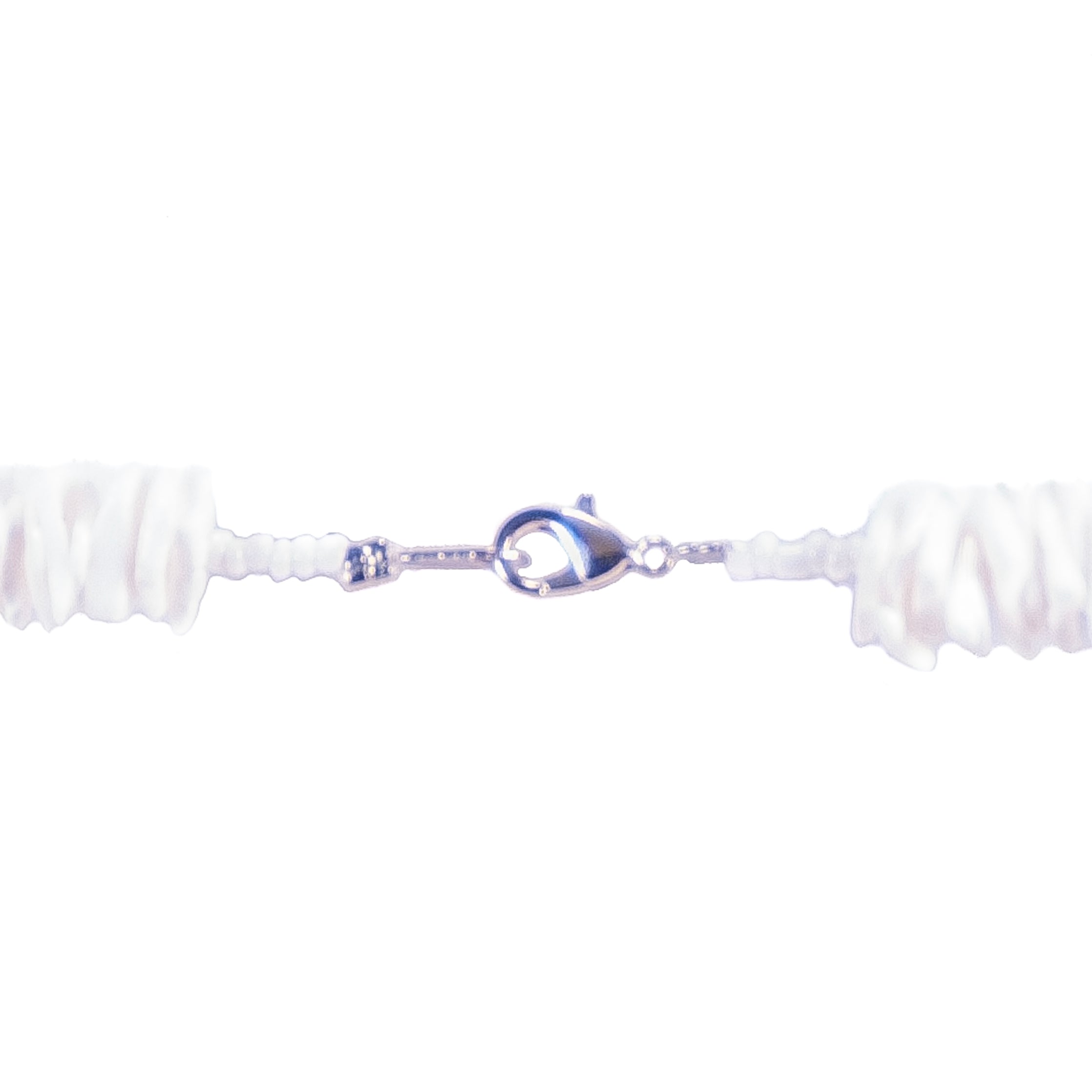 White & Rainbow Colored Puka Chip Shells Necklace & Anklet