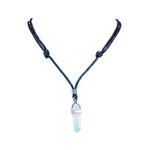 Load image into Gallery viewer, Opalite Pendant on Adjustable Rope Necklace

